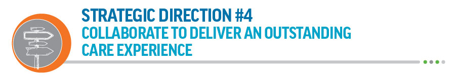 Strategic Direction #4 Collaborate to Deliver an Outstanding Care Experience